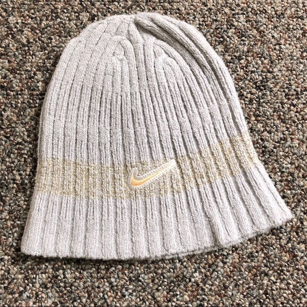 Nike golden logo winter hat